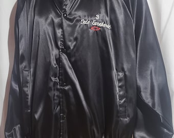 Vintage Hombres Dale Earnhardt Sr. #3 Chaqueta de botón a presión ~Old School~ Tamaño: XL ~Raro~