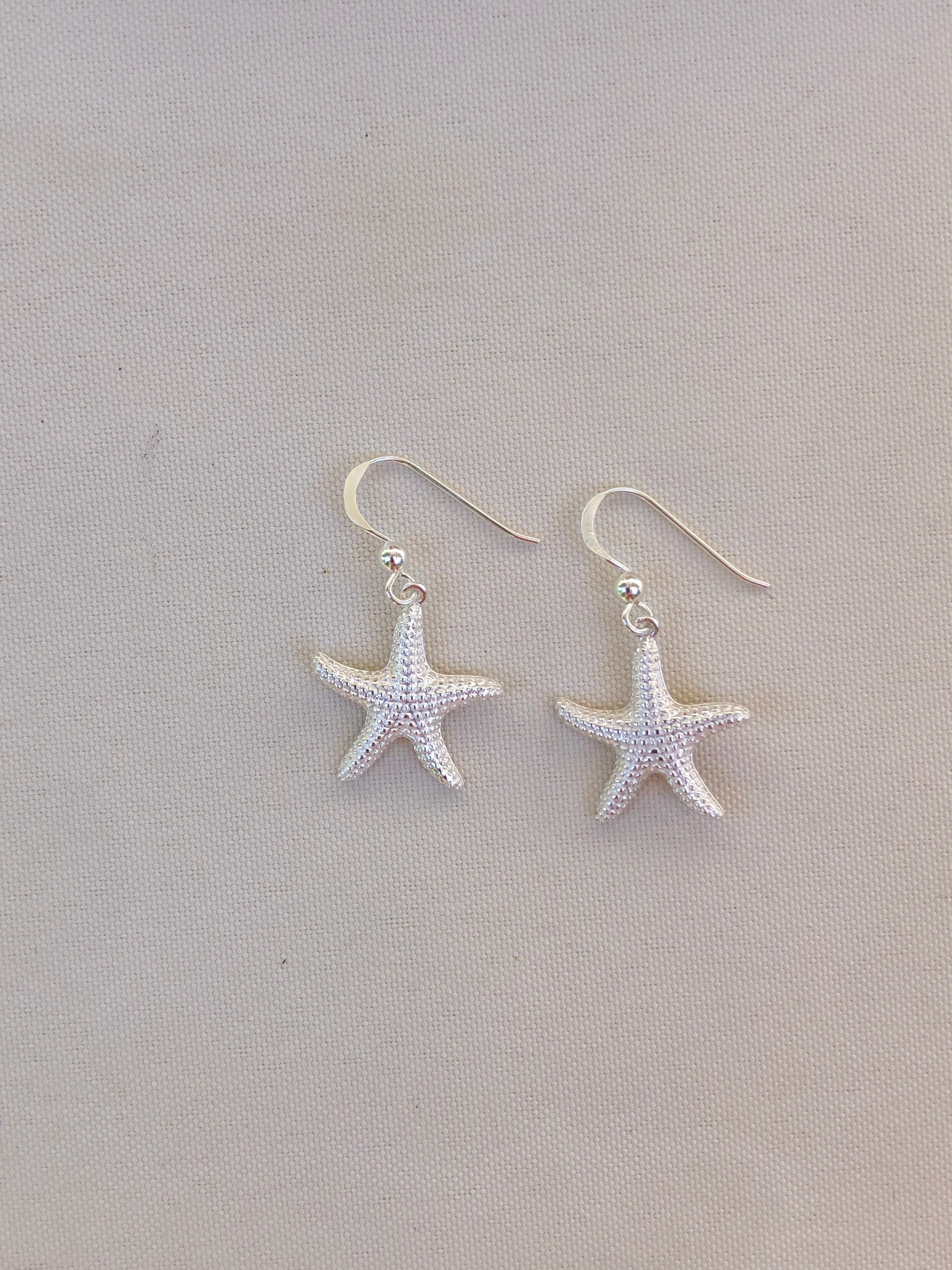 Sterling Silver Starfish Earrings