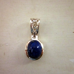 Lapis Lazuli & Sterling Silver Pendant 37 image 3