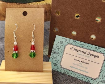 Boucles d'oreilles de Noël Grinch