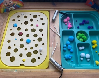 Flisat Table Topper: Wooden Sensory Activity