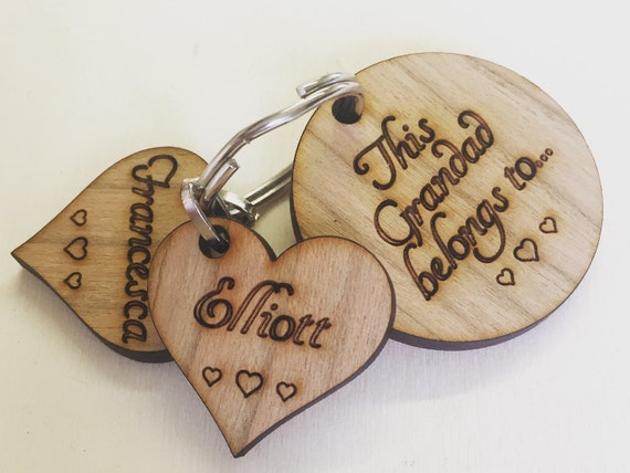 Personalised hotsell grandad keyring