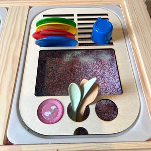 Kitchen Sink Flisat Table Topper - Sensory activity table - Wooden Educational STEAM Toy - UKCA/CE Safety Tested