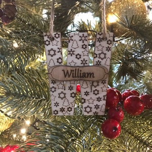 Personalised bauble, Name Bauble, wooden bauble, Christmas Bauble, Personalised decoration, Personalised tree ornament