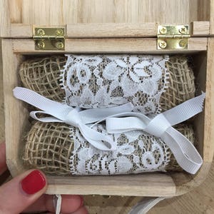 Personalised Ring Security box, Ring bearer box, Ring Security suitcase image 2