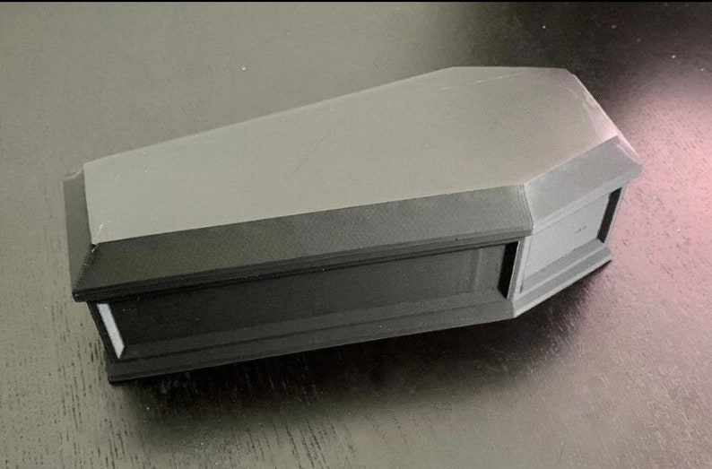 Coffin Shaped Snack Tray/dish W/lid Etsy