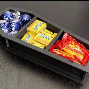 Coffin Shaped Snack Tray/dish W/lid - Etsy