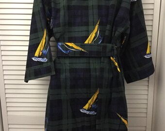 Tartan Plaid Robe Etsy