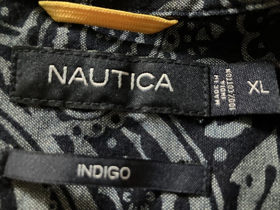 Nautica Short Sleeve Shirt Dark Blue Indigo Batik Pattern Like New Summer  Vacation Shirt High Quality Cotton High End Sport Shirt Sz XL -  Canada