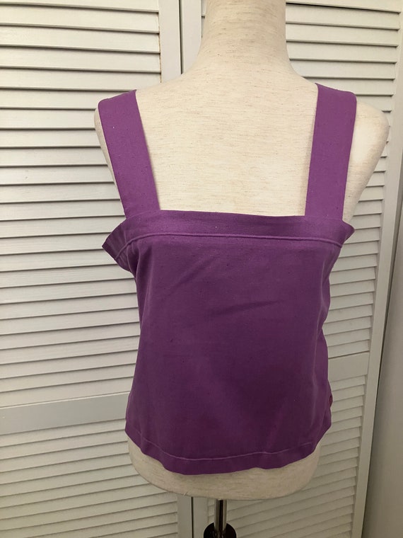 Unique Polynesian maxi skirt belt purple raw silk… - image 7