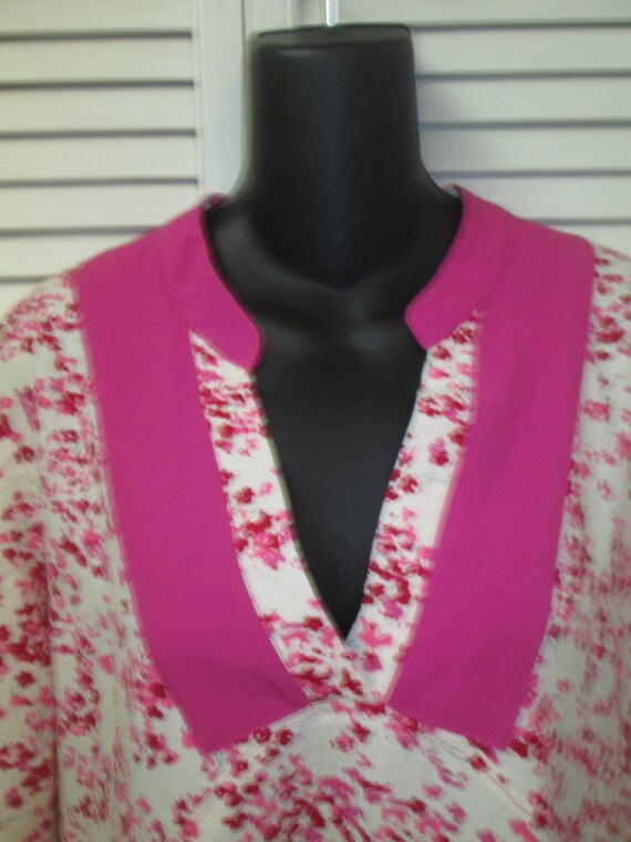 Pink Petal Whitney Floral Linen Dress