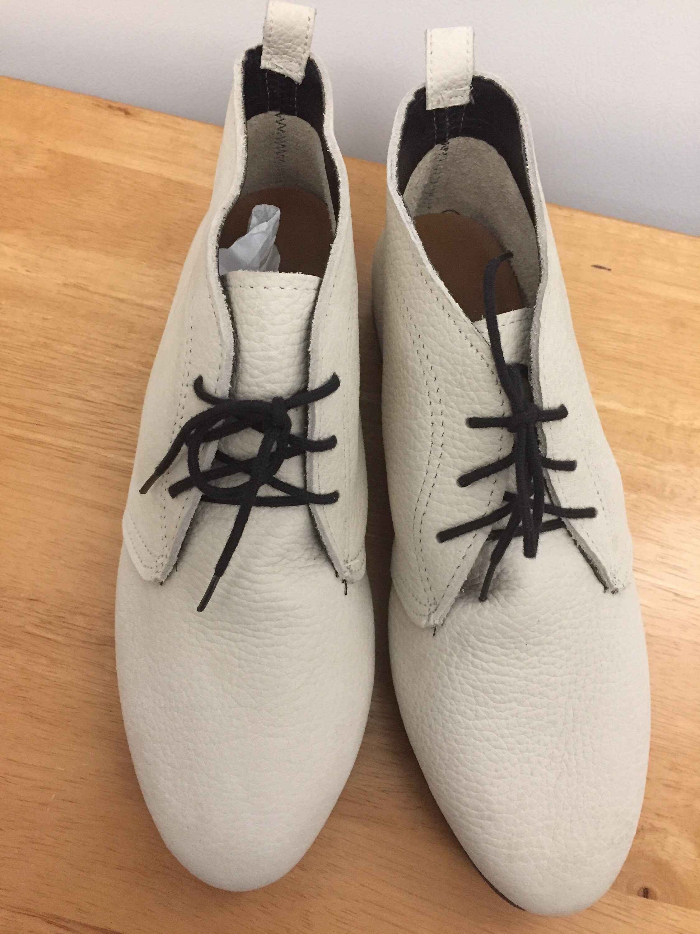 light beige ankle boots