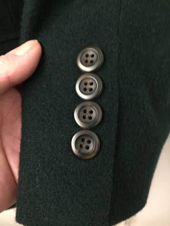 Vintage Bill Blass Dark Green 100% Camel Hair Sportscoat Made in