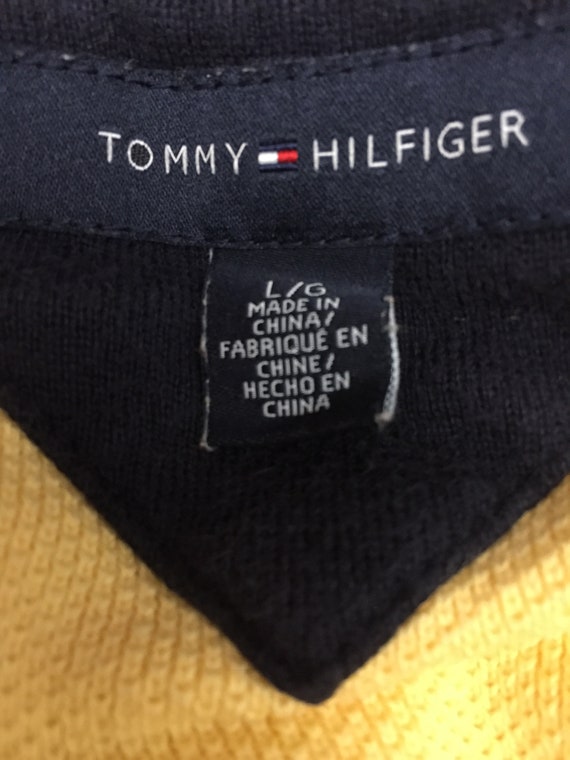 Golden yellow Tommy Hilfiger 100% cotton zip neck… - image 6