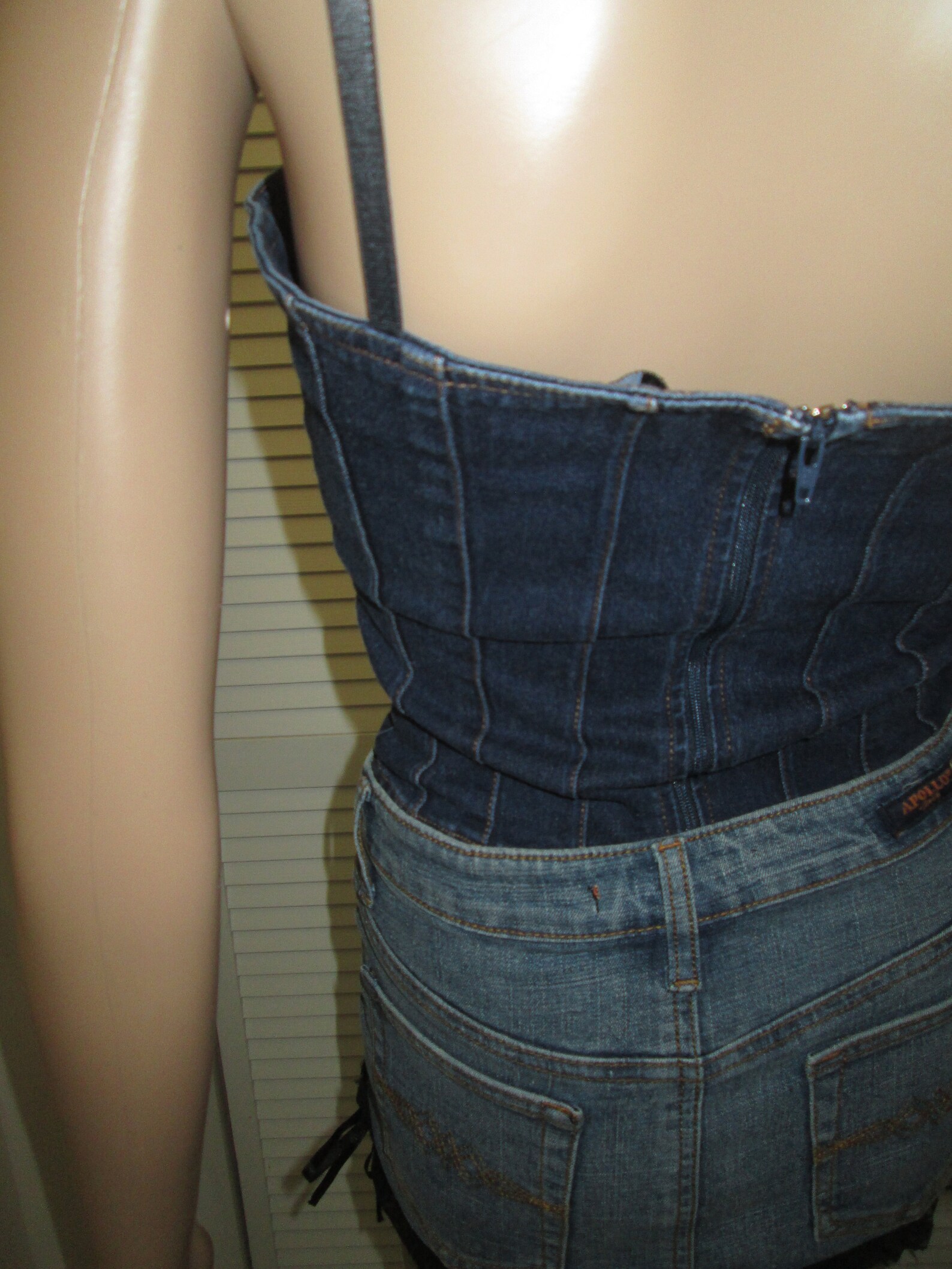 denim spaghetti strap top