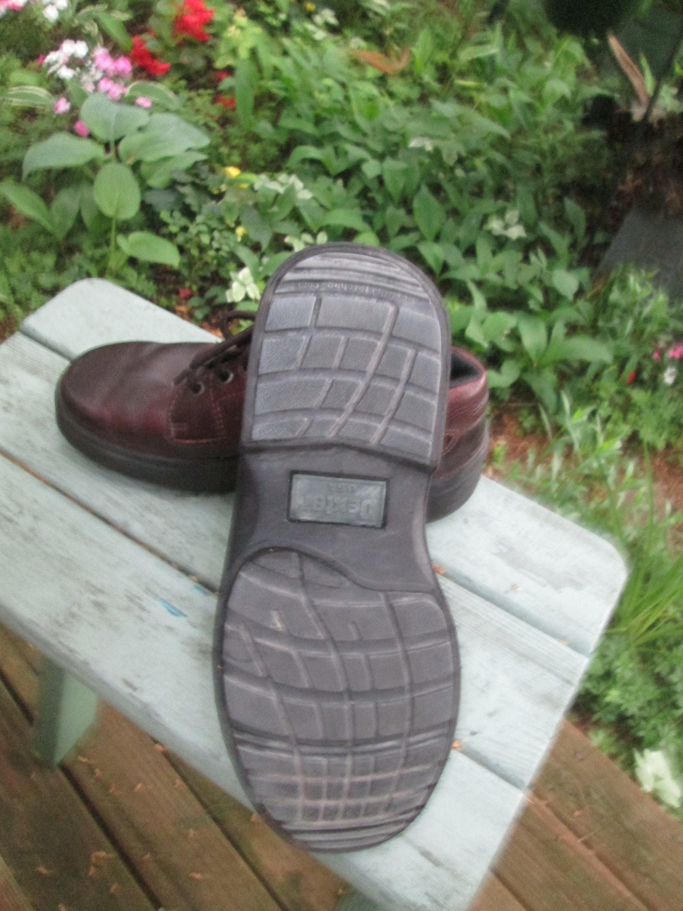 Vintage Made in USA Dexter Brown Leather Lace up Brogues  display picture 1