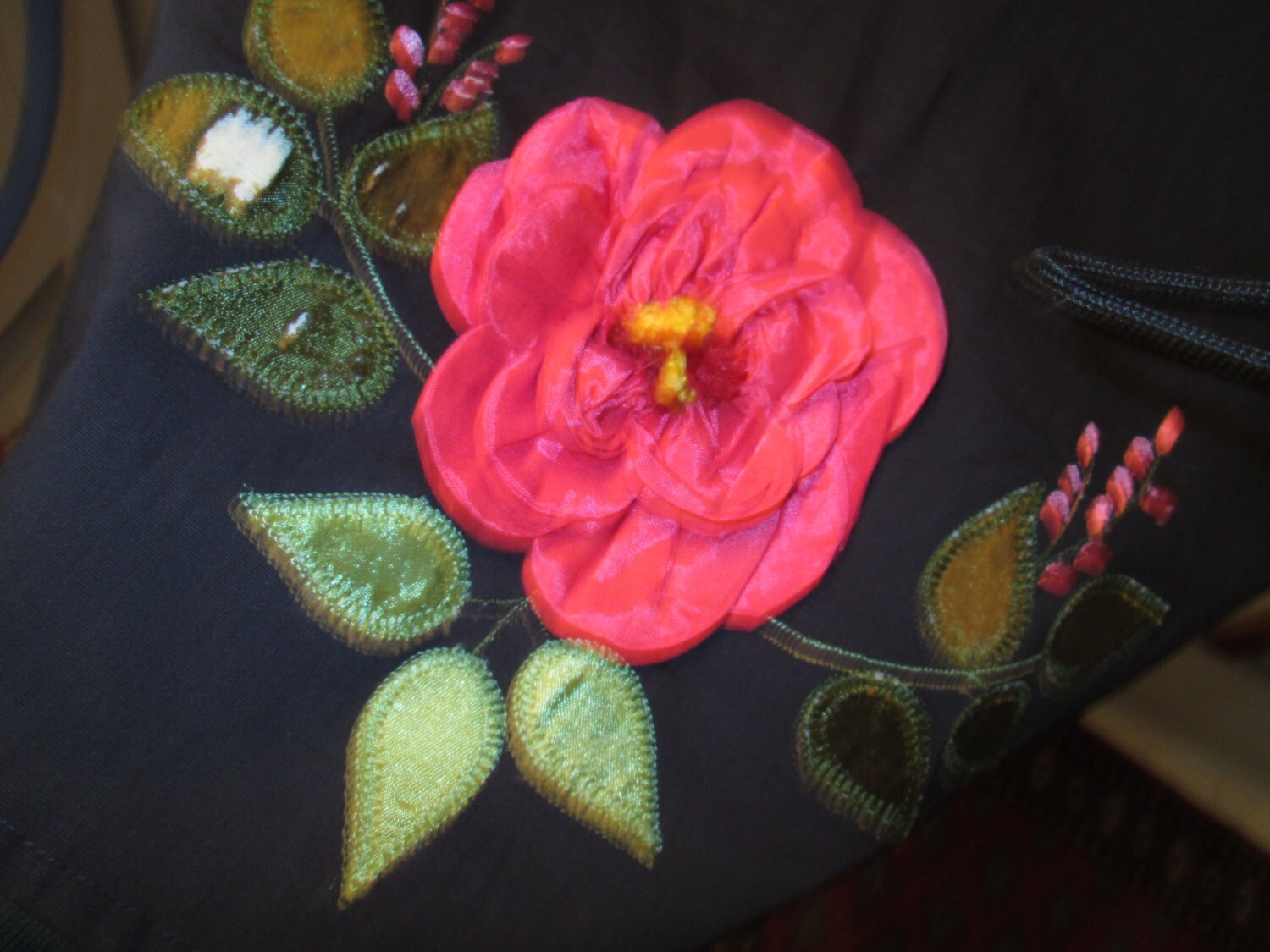 Persaman Vintage Navy Blue Pima Cotton Swing Skirt Embroidery - Etsy