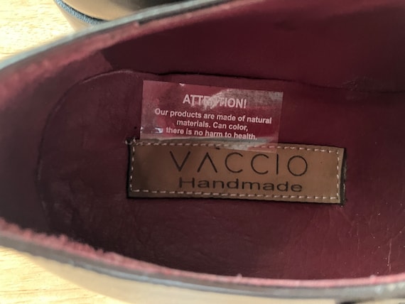 Vaccio handmade men's Italian shoes Brown and wov… - image 3