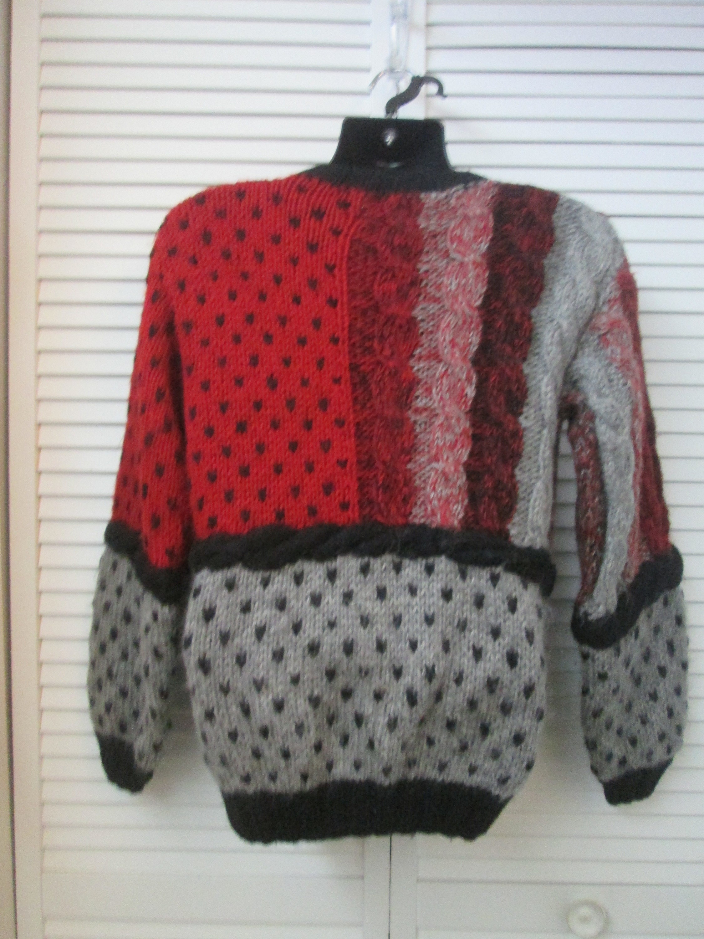 ☺*︎様 OLD Lambs wool sued knit Vintage 70's RARE Retro Knit Lambs Wool Designer Sweater