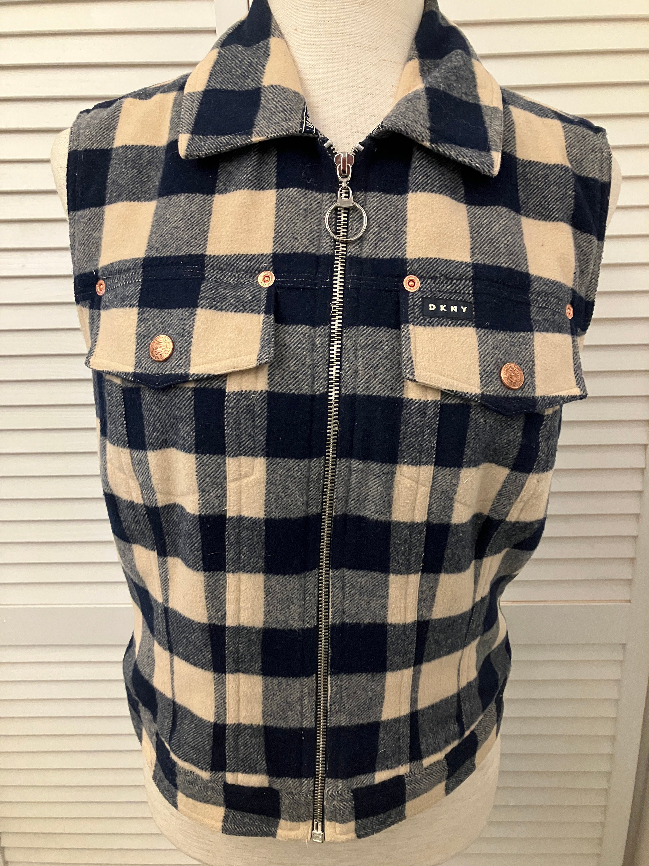 Vintage Dkny Vest - Etsy Canada