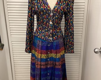 M Missoni Dress Zigzag Black & Gray Silver Glitter Size 42 - Etsy