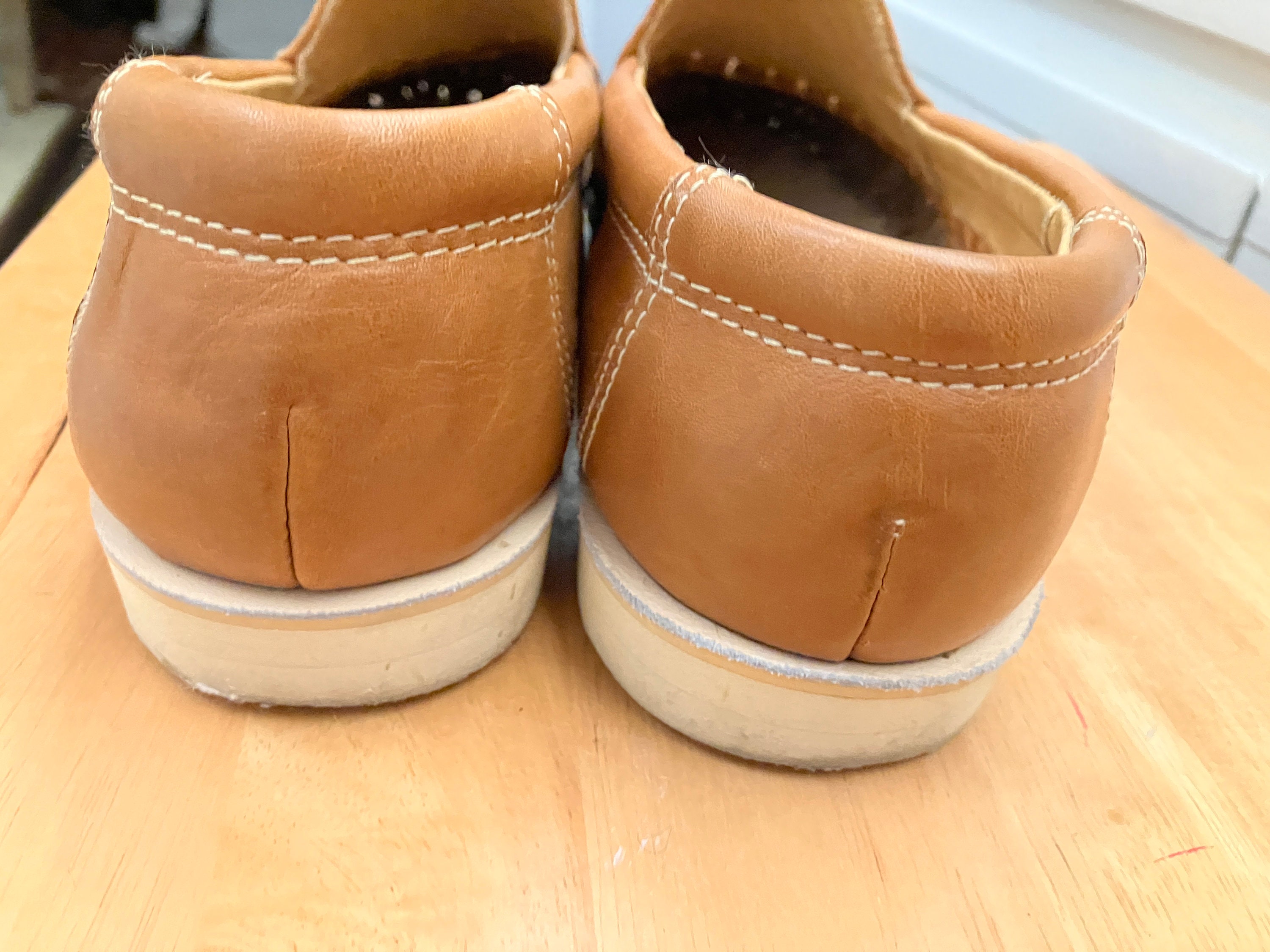Huaraches D Clasicos Mens  Mexican Sandals Size 10 Tan Woven Leather Pull On The Western Shops Men main image 4
