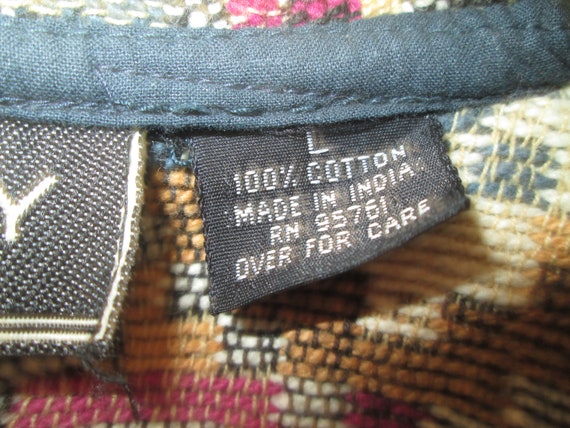 Vintage Southwest theme cotton woven jacket. Made… - image 7