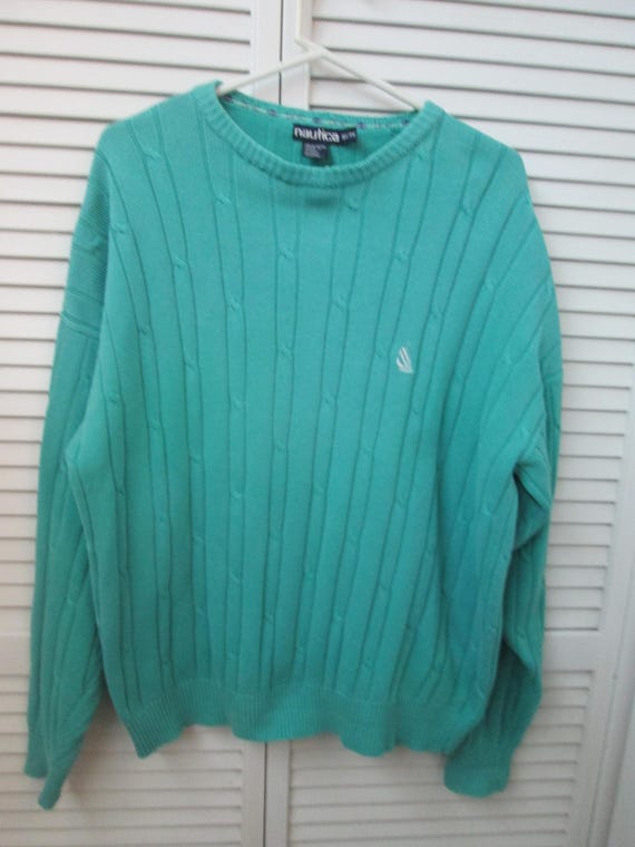 aqua sweater