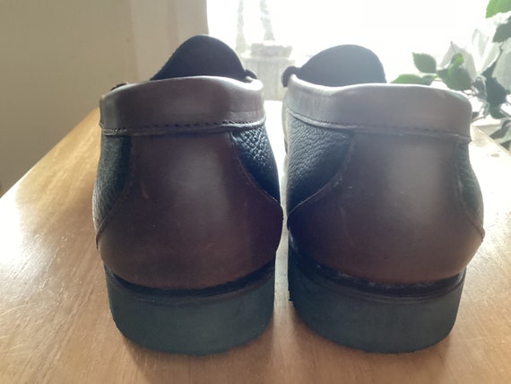 Brown and black leather penny loafers Allen Edmon… - image 5