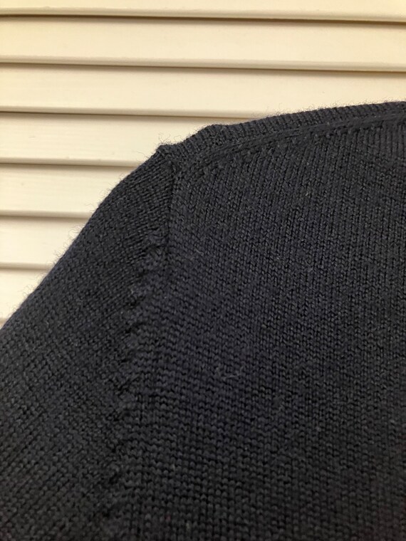 Brooks Brothers vintage V neck Merino wool pullov… - image 5