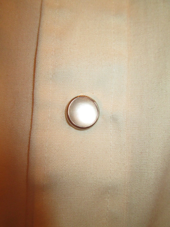 Vintage Stetson beige pearl button saddle tail We… - image 5