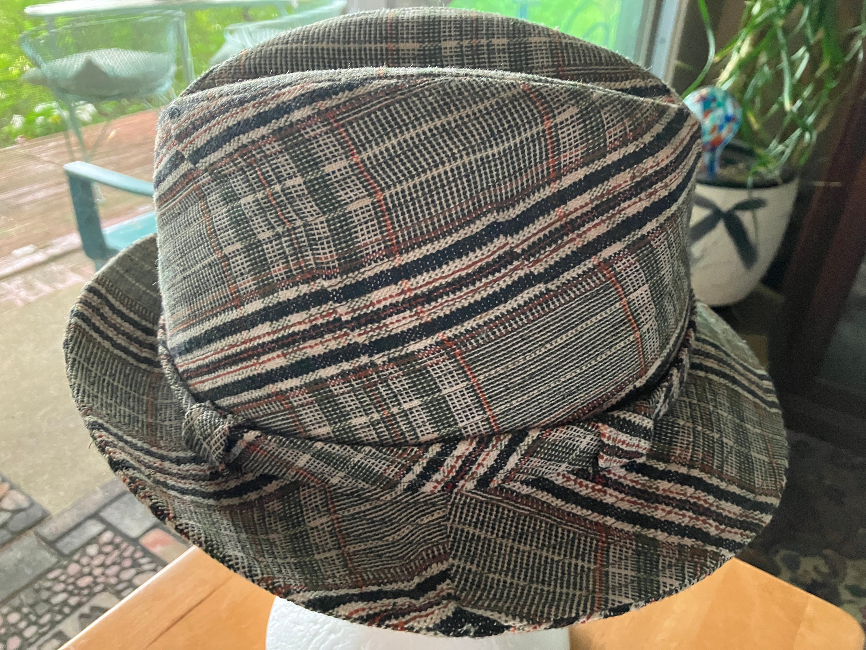 帽子 whimsy plaid cordura nylon hat WHIMSY [PLAID CORDURA NYLON HAT] (NAVY)