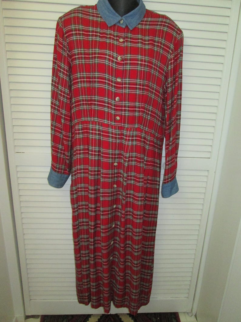 Plaid Dress Size 14