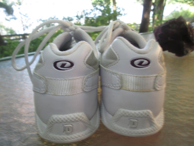 Dexter White Faux Leather Bowling Shoes Size 9 Bowling League Etsy