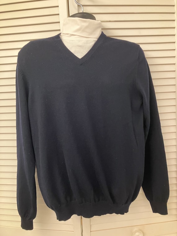 Brooks Brothers vintage V neck Merino wool pullov… - image 1