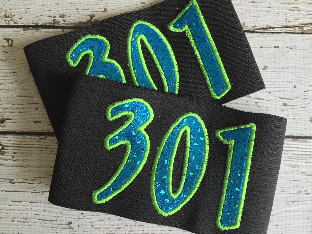 Custom Roller Derby Armbands 3 Numbers Etsy