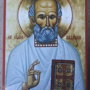 ORTHODOX ICON St. Kevin of Glendallough