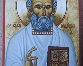 ORTHODOX ICON St. Kevin of Glendallough