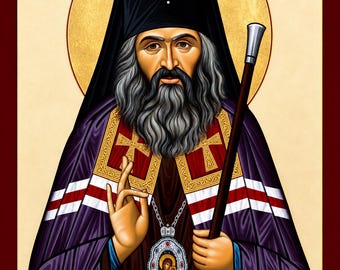 ORTHODOX icon St JOHN MAXIMOVITCH