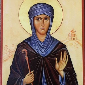Orthodox icon of St Hilda of Whitby