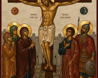 Icon of The Crucifixion of Christ