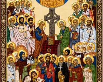 ORTHODOX ICON of the Saints that shone forth from the Celtic Isle