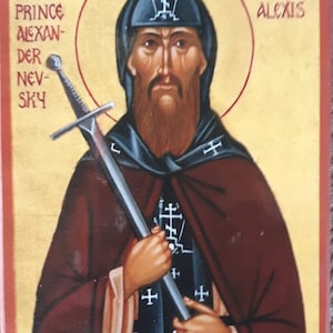 ORTHODOX ICON St Alexander Nevsky