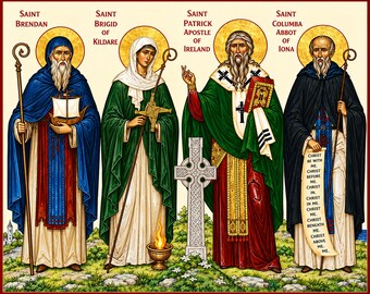 ICON St's Brendan Brigid Patrick Columba
