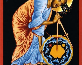ORTHODOX ICON of CHRIST circumscribing the universe