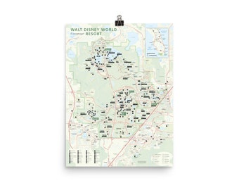 wdw map etsy