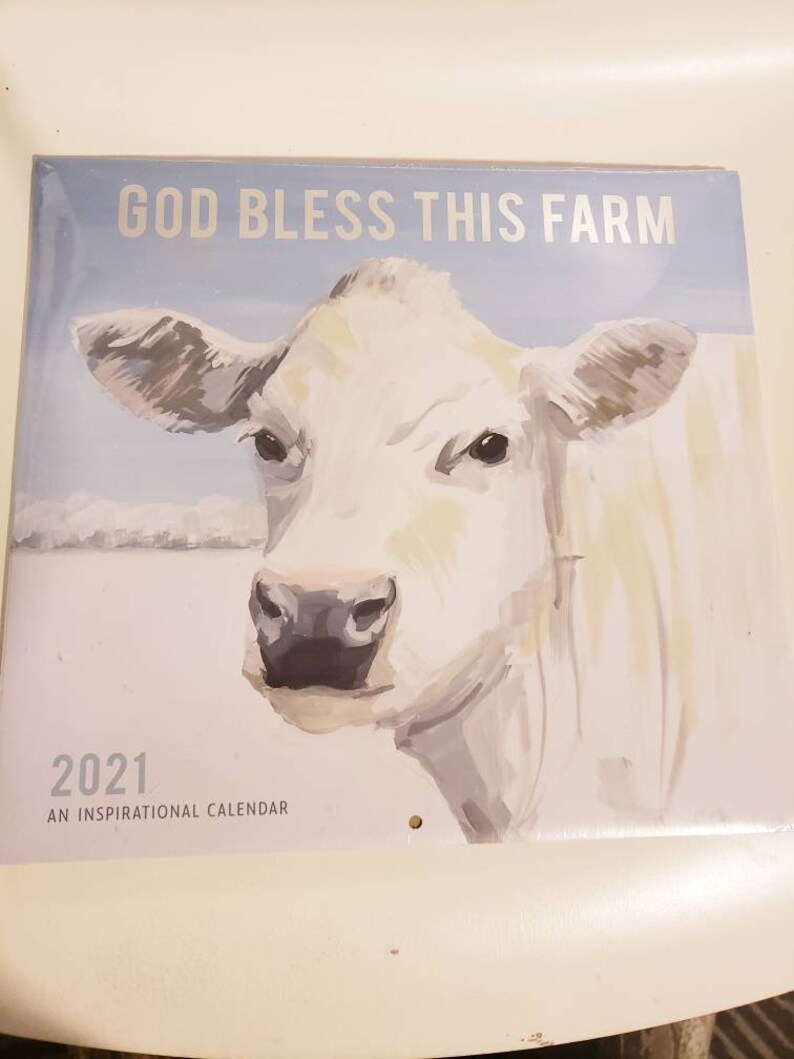 FREE SHIPPING Dollar Tree God Bless This Farm 2021 Calendar | Etsy