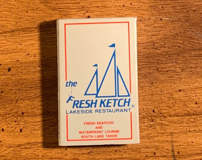 Vintage Matchbook, Fresh Ketch, Lakeside, Restaurant, Lake Tahoe