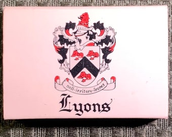 Vintage Matchbook, Lyons, Restaurant, Palm Springs, California, Matchbox, W/ All Wooden Matches, FREE SHIP In UsA