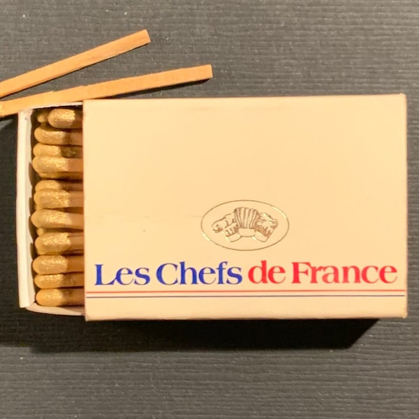 Vintage Matchbook, Champagne Lanson, Walt Disney, France, French Epcot, Restaurant, Matchbox, FREE SHIP In UsA